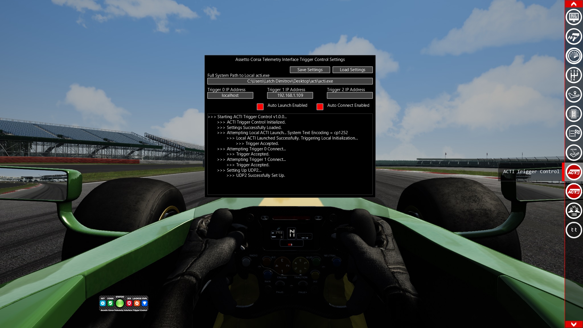 Assetto corsa Telemetry interface 1.0.0 Acti_trig_in_game_ss-jpg
