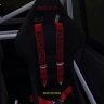Recaro Racing Seat w/ Carbon Fiber Inserts and Red Stitching