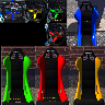 Sparco Rally Accessories - Blue, Red, Yellow, Green, Orange, Pink, Purple, Turquoise + CARBON FIBER!
