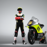 Moto3 Mugen Race Masia, Migno & Custom Rider ( Dianese + Alpinestar suit )
