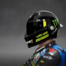 Luca Marini's AGV Black helmet for stock rider @wlfie