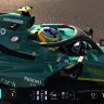 Alonso skin with new helmet for sp aston martin