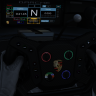 URD Darche GT3 R Real Steeringwheel and screen logos.