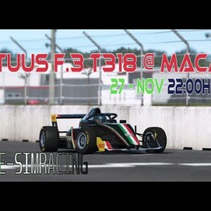 Tatuus F.3 T318 @ Macao + Setup Race 1 & 2