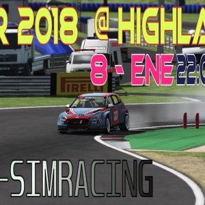 WTCR 2018 @ Higlands Xtre-simracing race 1 & 2