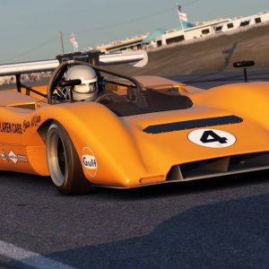 Assetto Corsa: Can-Am race at Riverside at Dusk!