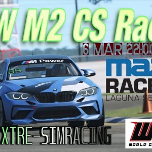 WCD Xtre simracing BMW M2 CS 450Hp @ Laguna Seca Laser Scaned Race 2 DONUTS DANCE