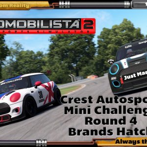 Crest Autosport AMS2 Mini Challenge Round 4, Brands Hatch GP. In HP Reverb G2 and DOF Reality H3