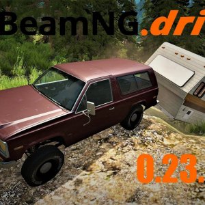 BeamNG drive 0.23.1: Offroading with a trailer!