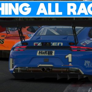 Awesome GT3 race at Spa on iRacing