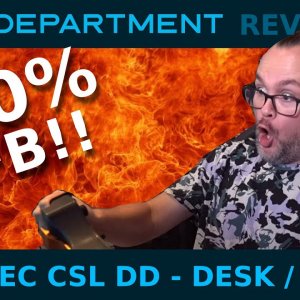 Fanatec CSL DD Desk Review | 100% FFB | Table Clamp