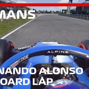 Fernando Alonso Onboard Lap LE MANS - F1 2021 Assetto Corsa