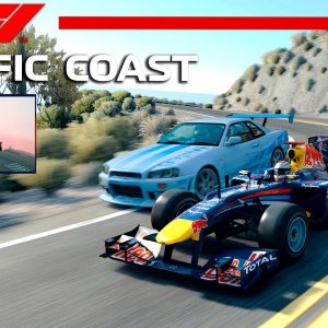 NA ESTRADA COM UM F1 - PACIFIC COAST 1.0 Traffic | Red Bull Racing RB6 | Assetto Corsa