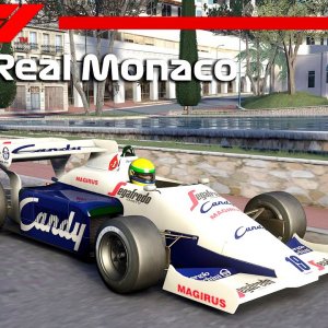 NA ESTRADA COM UM F1 - The Real Monaco v.0.0.9 release | Ayrton Senna Toleman TG184 | Assetto Corsa