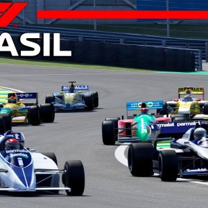 Nelson Piquet and Nelsinho Piquet Jr  F1 Cars   | São Paulo GP | Assetto Corsa