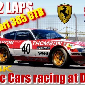 Classic Cars racing at Dubai - Ferrari 365 GTB - 4k Ultra Quality - JUST 2 LAPS