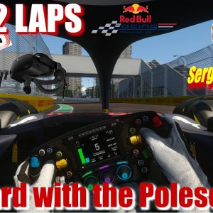 Jeddah Grand Prix - onboard with the Polesetter Sergio Perez - Assetto Corsa - JUST 2 LAPS VR