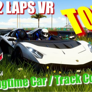 TOP FIVE Car / Track Combos for springtime in VR - Assetto Corsa - 4K Ultra Quality - JUST 2 LAPS VR