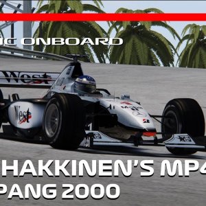 Classic Onboard! | McLaren MP4-15 | 2000 Petronas Malaysian Grand Prix | Mika Hakkinen