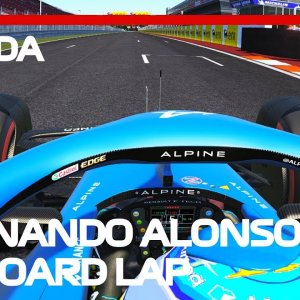 F1 2022 Fernando Alonso Onboard Lap PINEDA Assetto Corsa