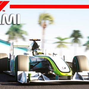 Miami Grand Prix | Rubens Barrichello Onboard Lap - BrawnGP BGP001 | Assetto Corsa Reshade