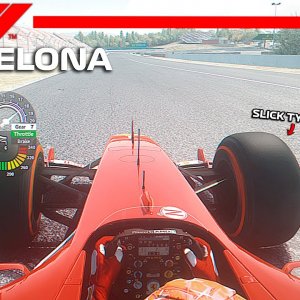 Michael Schumacher Onboard Lap - Spain GP Layout 2022 - Scuderia Ferrari F2004 with Slick Tyres |