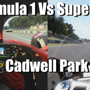 Formula 1 Vs Superbike ! Cadwell Park