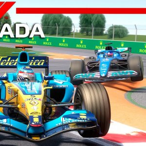 F1 2022 (A522) vs F1 2005 (R25) - Fernando Alonso | Canada GP | Assetto Corsa Reshade