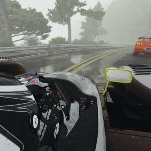 Driving A LMP2 Car On Heavy Rain | Assetto Corsa Free Roam Traffic Mod 4k