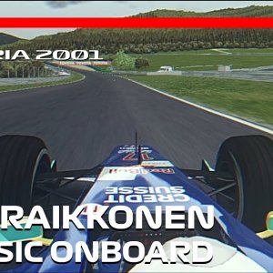 Classic Kimi Raikkonen Onboard at the A1 Ring | 2001 Austrian Grand Prix