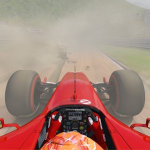 Ferrari F2004 F1 At Nurburgring But On Gravel ! Can It Survive ? Assetto Corsa