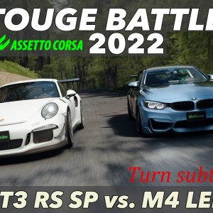 Assetto Corsa - Touge Battle: Porsche 911 GT3 RS SP vs. BMW M4 Lenz.Sp - Hot Version [Subtitles!]