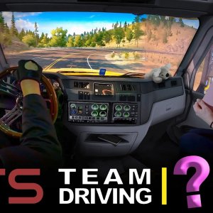 TEAM DRIVING w WIFE in Truck Simulator | ATS