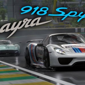 Porsche 918 Spyder vs Pagani Huayra | Interlagos Race | Assetto Corsa | 2K 60 FPS