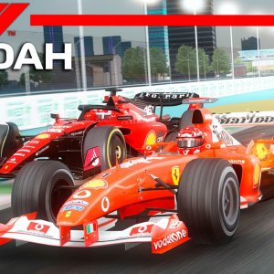Ferrari F1 2023 SF-23 vs Ferrari F1 2003 F2003GA | Saudi Arabian GP | Assetto Corsa
