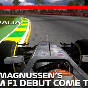 Kevin Magnussen's First Podium ON HIS FIRST F1 RACE | 2014 Australian Grand Prix | #assettocorsa