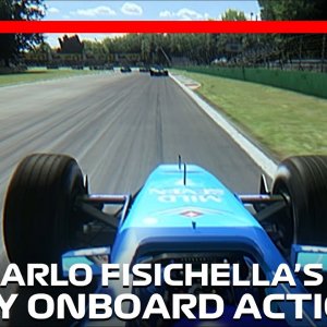 2.5 Minutes of Giancarlo Fisichella Avoiding Chaos | 2001 Italian Grand Prix | #assettocorsa