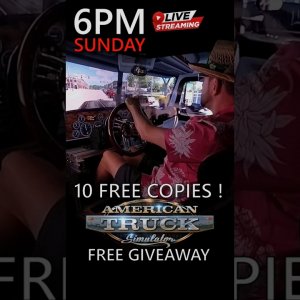 FREE GIVEAWAY ! Sunday 6pm EST | American Truck Simulator  #trucksimulator #giveaway #shorts