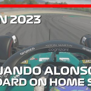 Home HERO Returns! | Fernando Alonso Onboard At The 2023 SPANISH GP! #assettocorsa