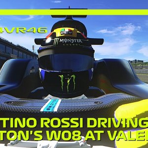 Valentino Rossi Driving Lewis Hamilton's Mercedes-AMG F1 W08! | #assettocorsa
