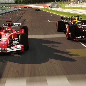 Can Ferrari F2004 With Slicks Keep Up With Modern F1 2023 Cars ?