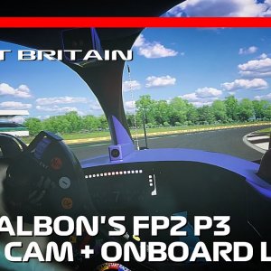 Alex Albon's FP2 Lap was ON RAILS! | 2023 British Grand Prix | #assettocorsa