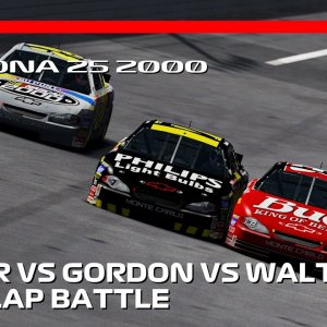 Dale Earnhardt Jr vs Michael Waltrip vs Jeff Gordon | 2000 Daytona 25 | #assettocorsa