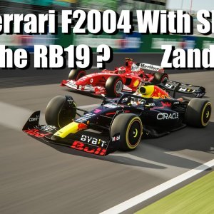 Ferrari F2004 With Slicks Against Red Bull RB19 At Zandvoort !