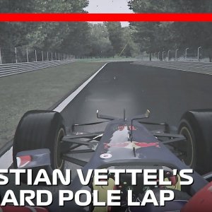 Sebastian Vettel's First Pole Position! | 2008 Italian Grand Prix | #assettocorsa