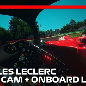 Two Laps with Charles Leclerc at Monza | 2023 Italian Grand Prix | #assettocorsa