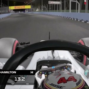 Lewis Hamilton's 2018 Singapore Pole Lap Recreation - Assetto Corsa