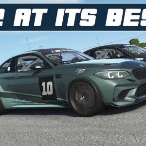 The RF2 BMW M2 CS is a joy to race