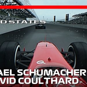 Schumacher vs Coulthard | 2000 United States Grand Prix | #assettocorsa