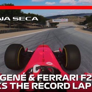 Marc Gené and Ferrari F2004 Set The a Sub-minute Lap at Laguna Seca! | #assettocorsa